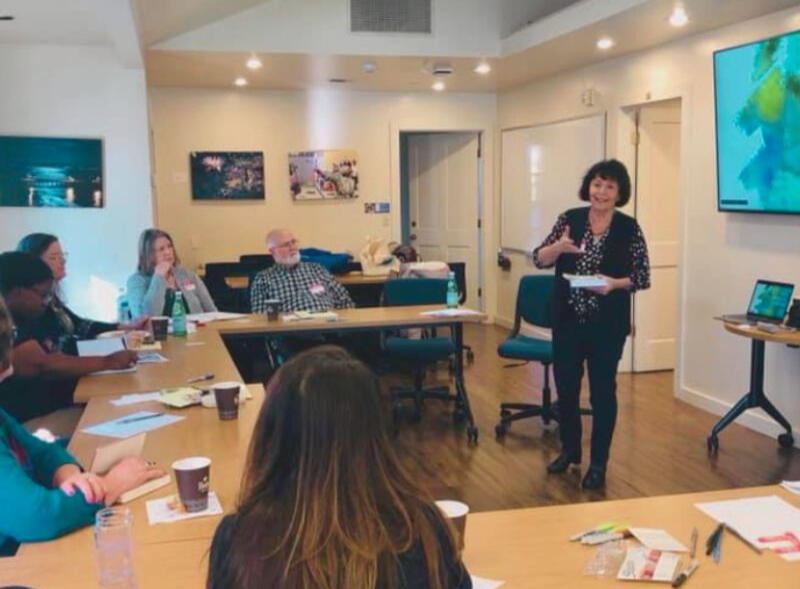 Nükhet Kardam teaching in Monterey, California